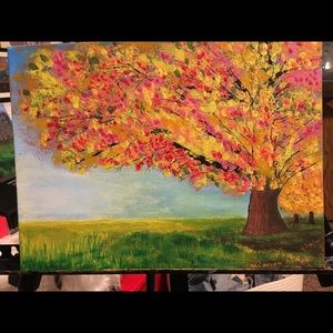 Acrylic canvas painting 11x9 inches